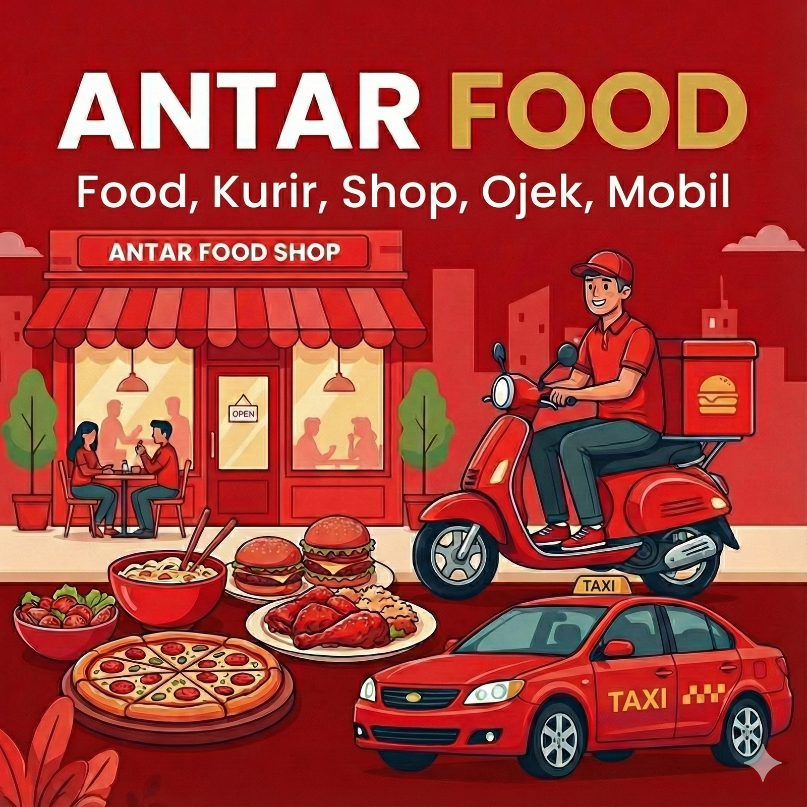 5 Layanan Antar food
